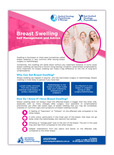 Breast Swelling Advice Guide