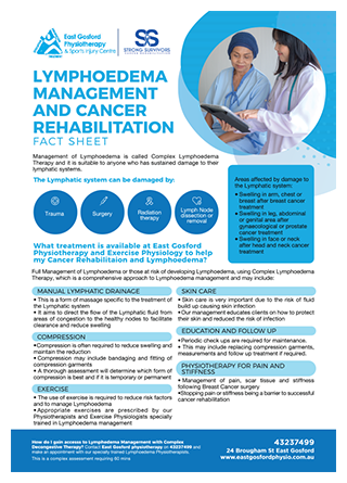 Lymphoedema Management - East Gosford Physiotherapy